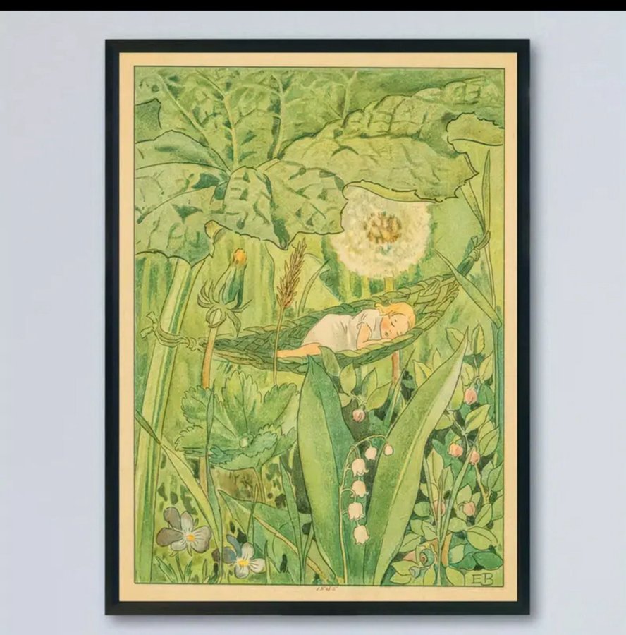 Tummelisa poster Elsa Beskow - poster Konsttryck