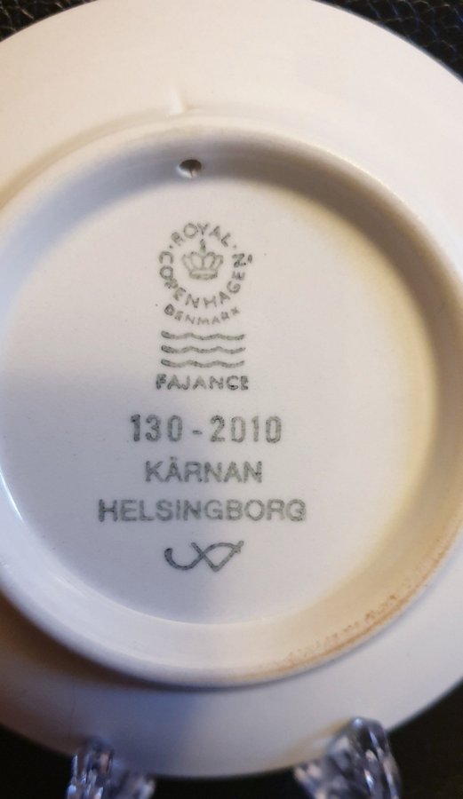 Royal Copenhagen Tallrik Kärnan Helsingborg