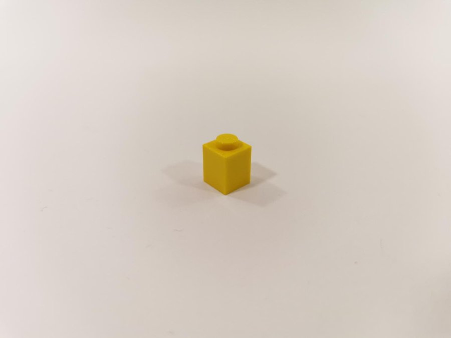 Lego - brick - bas - 1x1 - part 3005 - gul