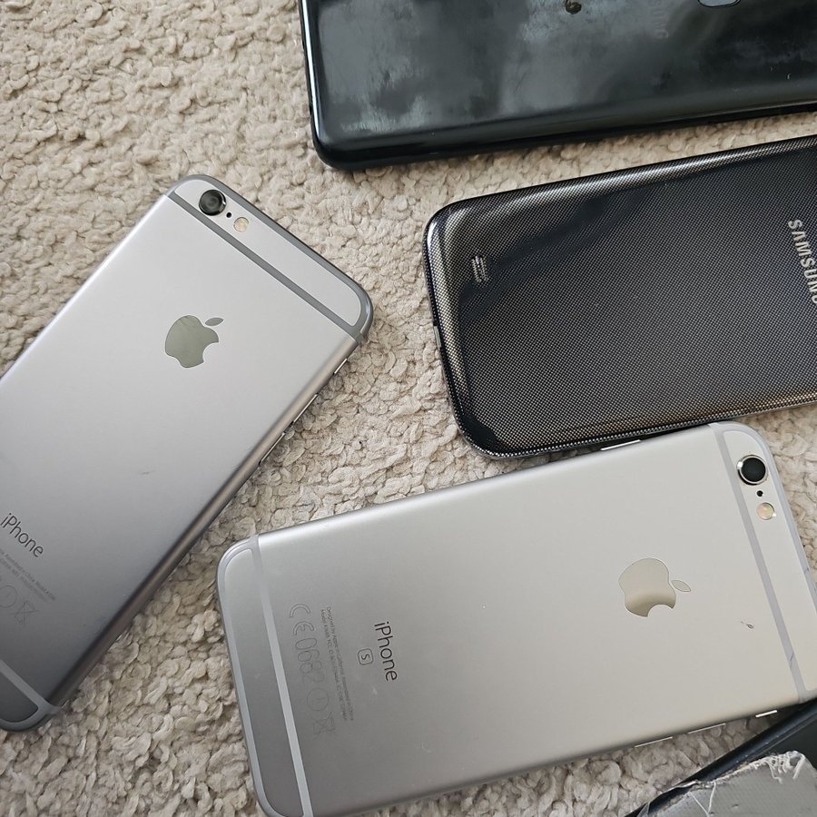 5 st mobiltelefoner iphone och samsung har inte testat