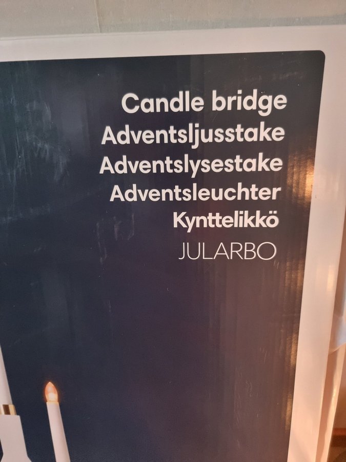 Väldigt stor Ljusstake/Adventsljusstake med 7 lampor