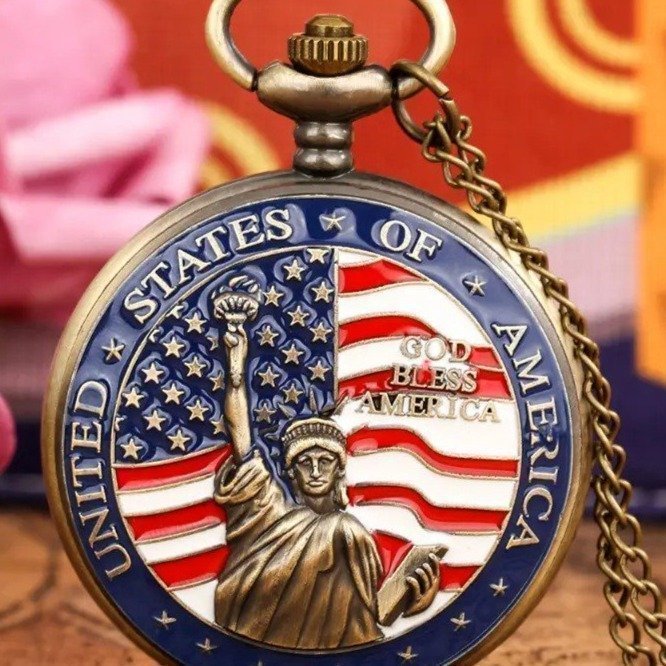 Statue of Liberty Pocketwatch