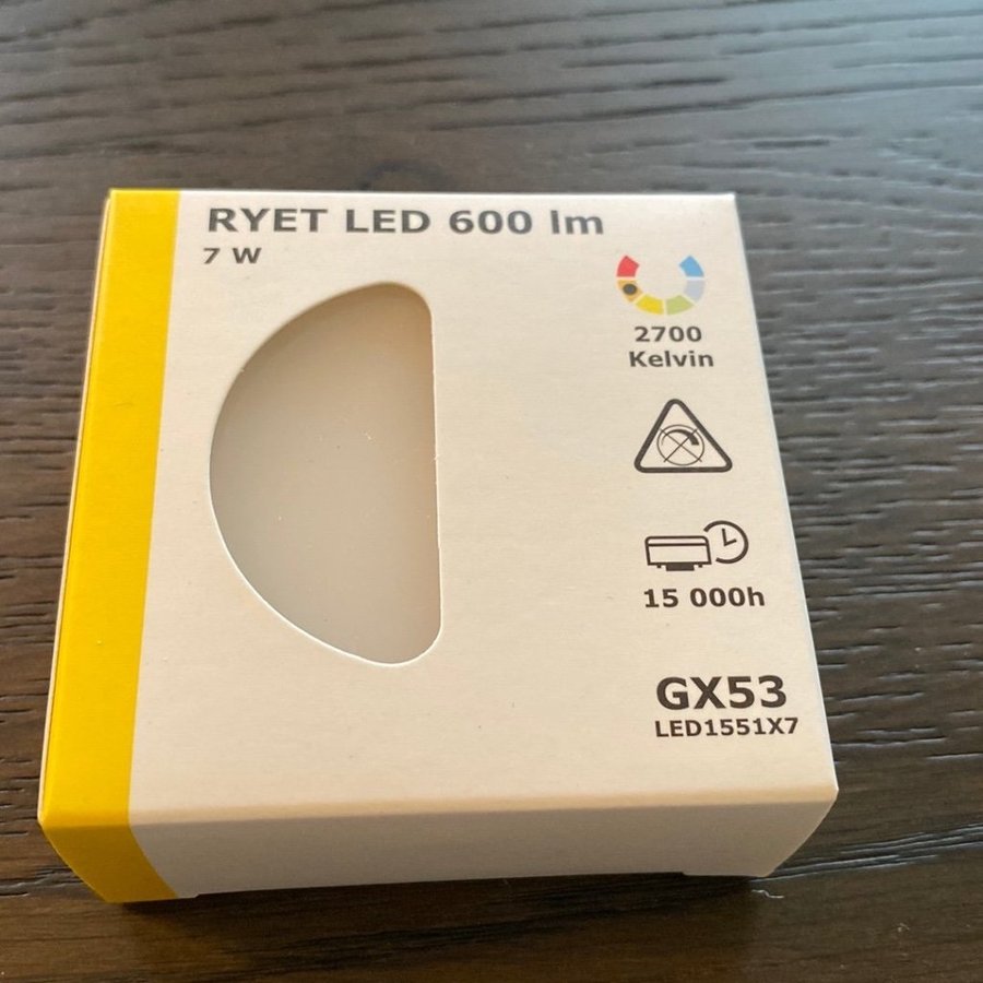 Ikea RYET LED 600 lm 7W