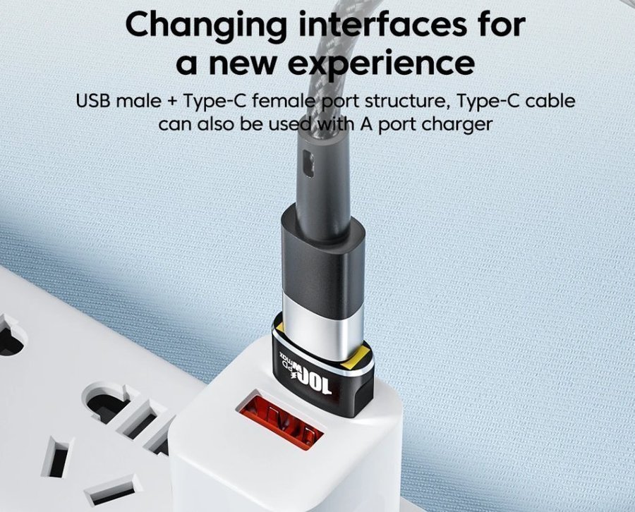 5 stycken OTG USB Typ-C-adapter USB-hane till typ C-hona