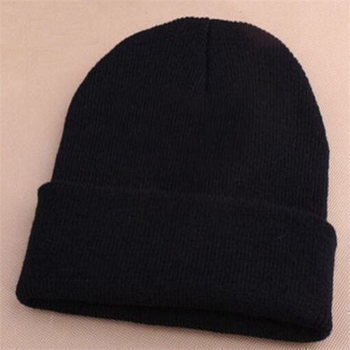 Mössa BEANIE toppluva svart Sotarmössa XS S M L XL Måste ses! Perfekt vårmössa *