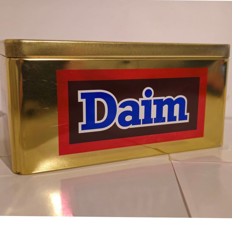 Marabou DAIM guld Plåtburk Vintage Retro