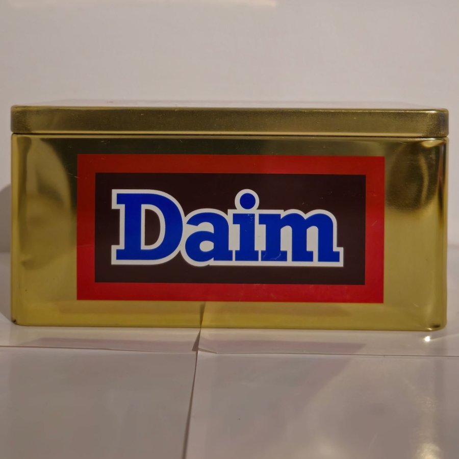 Marabou DAIM guld Plåtburk Vintage Retro