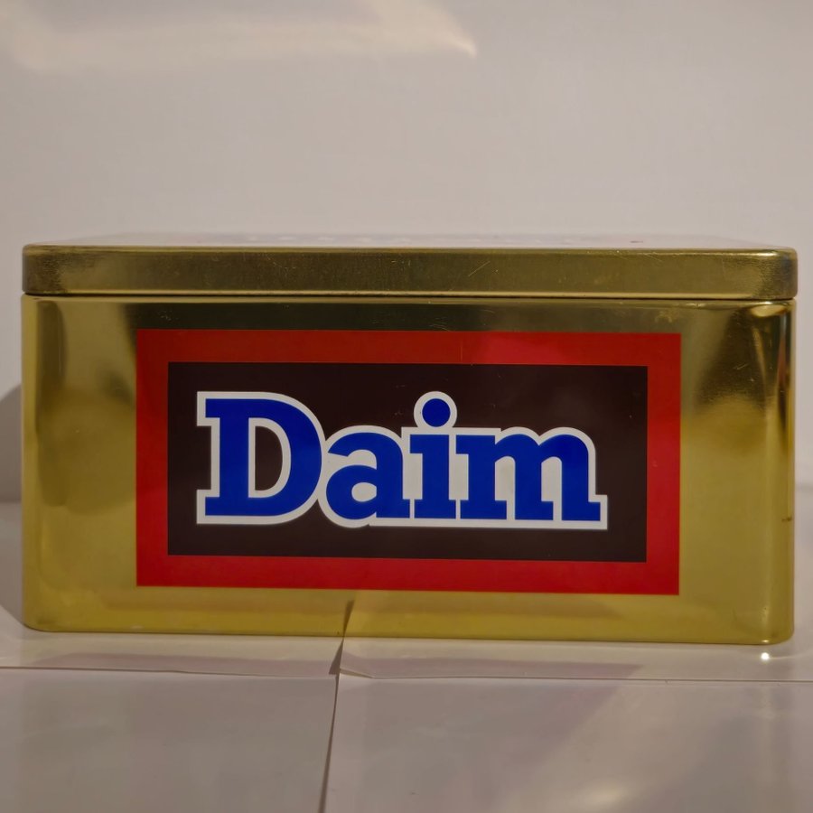 Marabou DAIM guld Plåtburk Vintage Retro