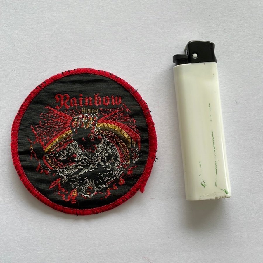 Rainbow patch 70s black sabbath iron maiden saxon