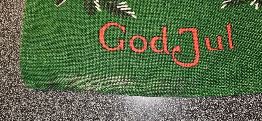 Julduk med broderi "God Jul" (retro)