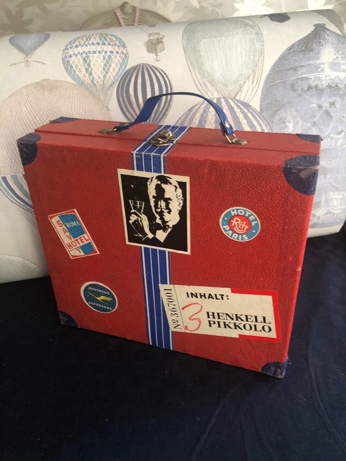 Vintage 1950-60’s Henkell Pikkolo Resväska- till Baren!