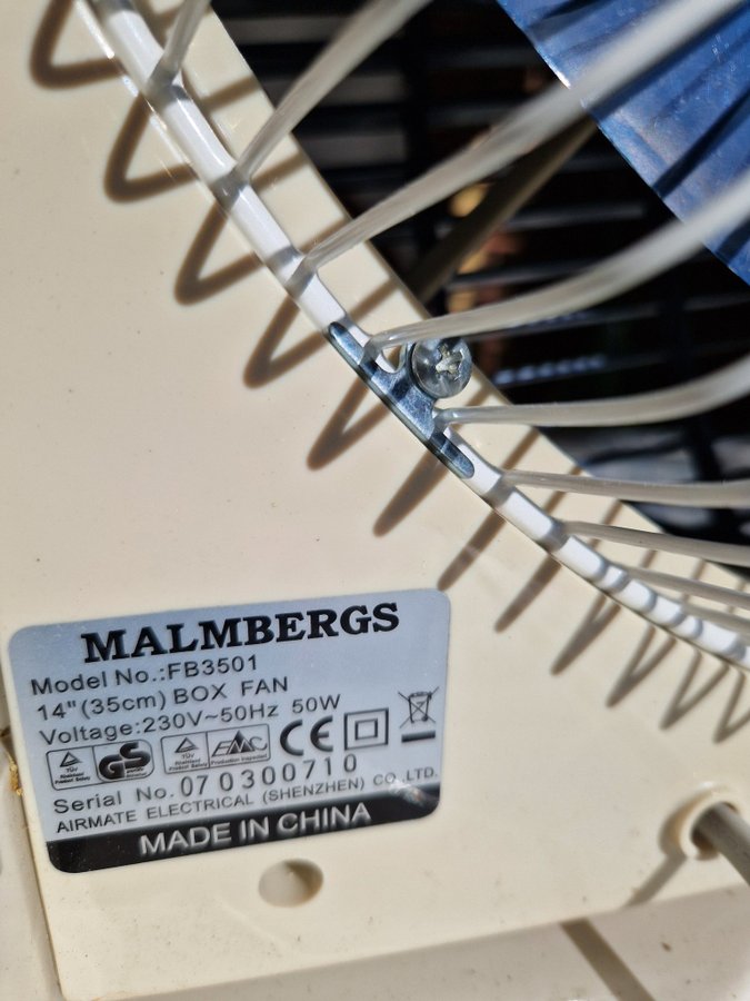 Malmbergs FB3501 14'' Box Fan