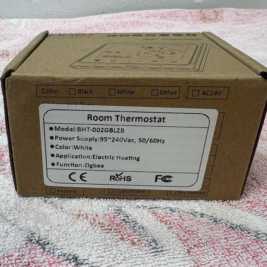 WiFi Termostat MOES BHT-002GBLZB