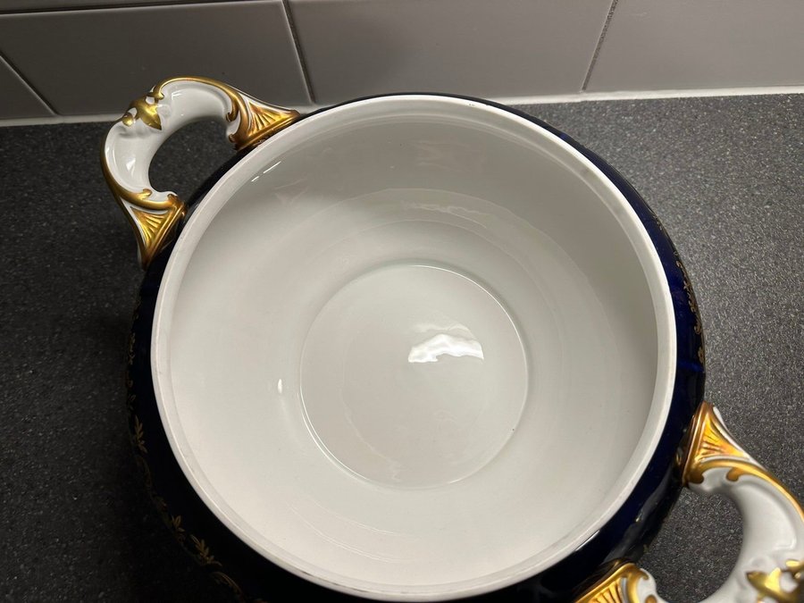 Soup Tureen från ECHT WEIMAR KATHARINA KOBALT guld 24 Karat - utan lock