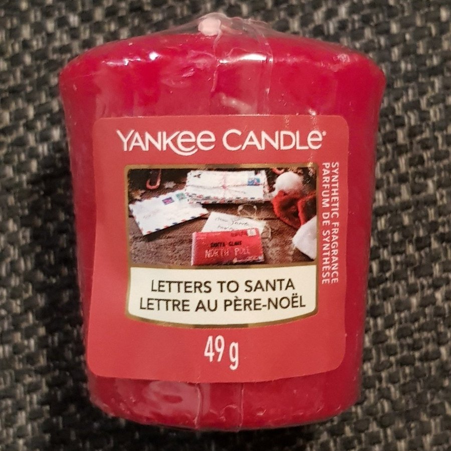 Yankee Candle, doftljus, "Letters to Santa", JUL, Billig frakt.