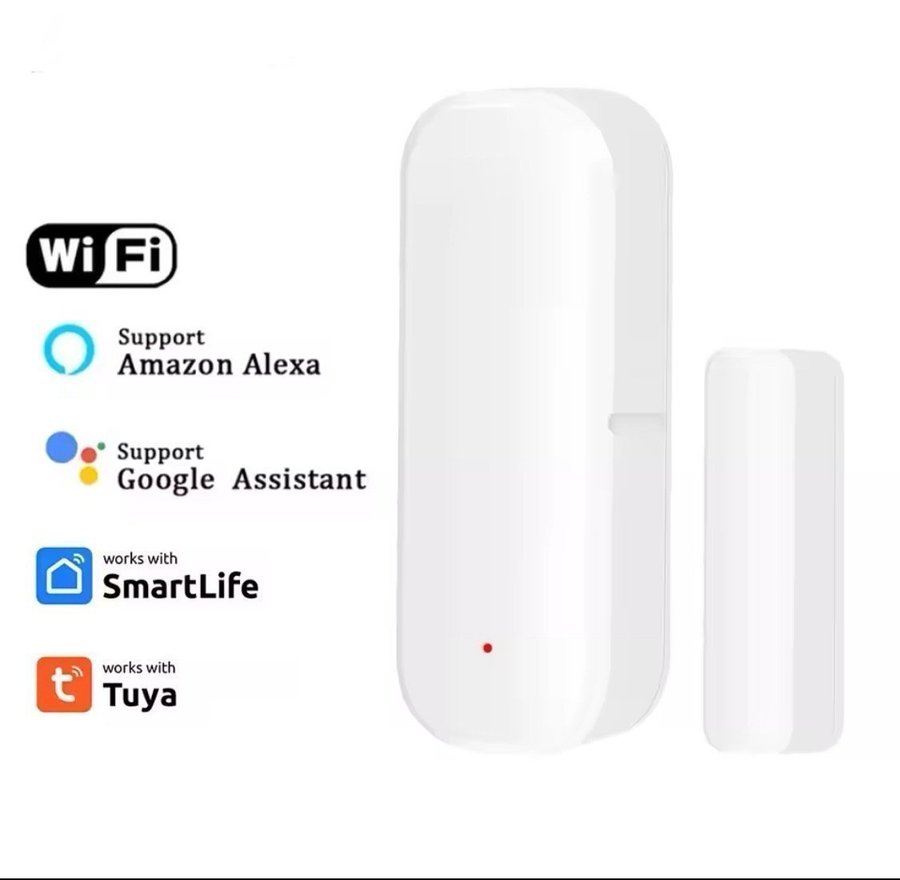 Tuya wifi dörr/fönster sensor NY i kartong!