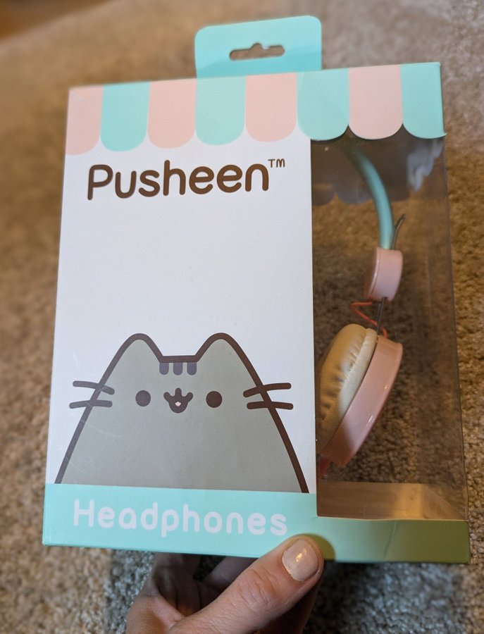 Pusheen Hörlurar för barn kawaii