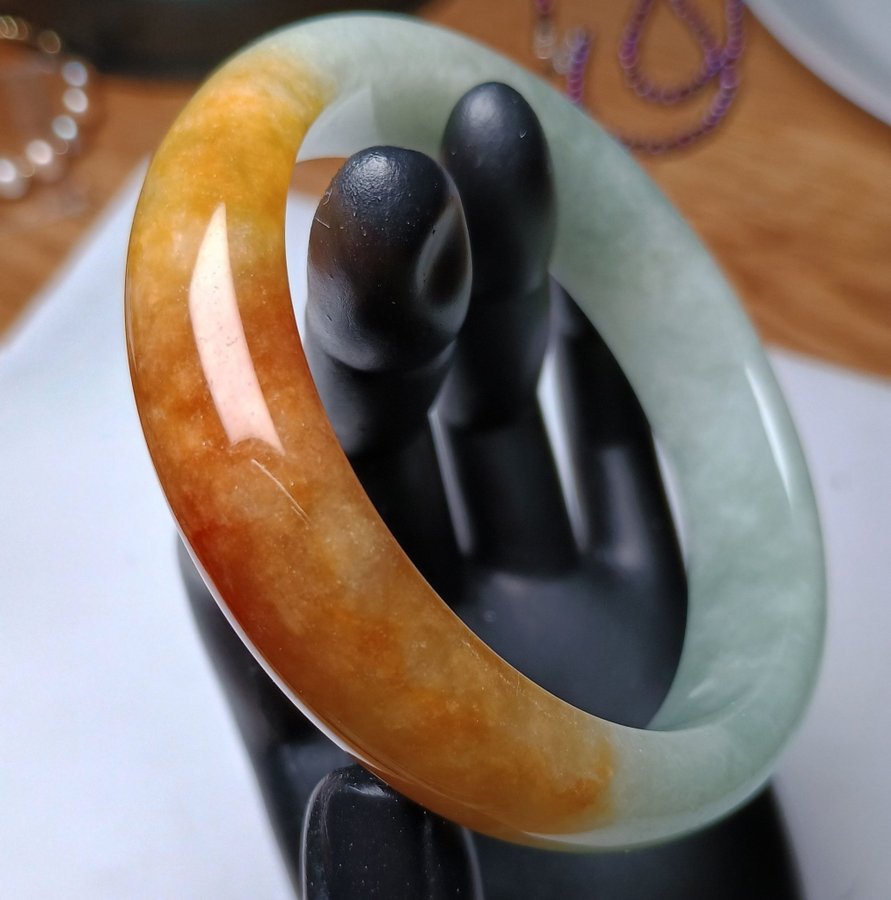 Äkta natur Jade armring.