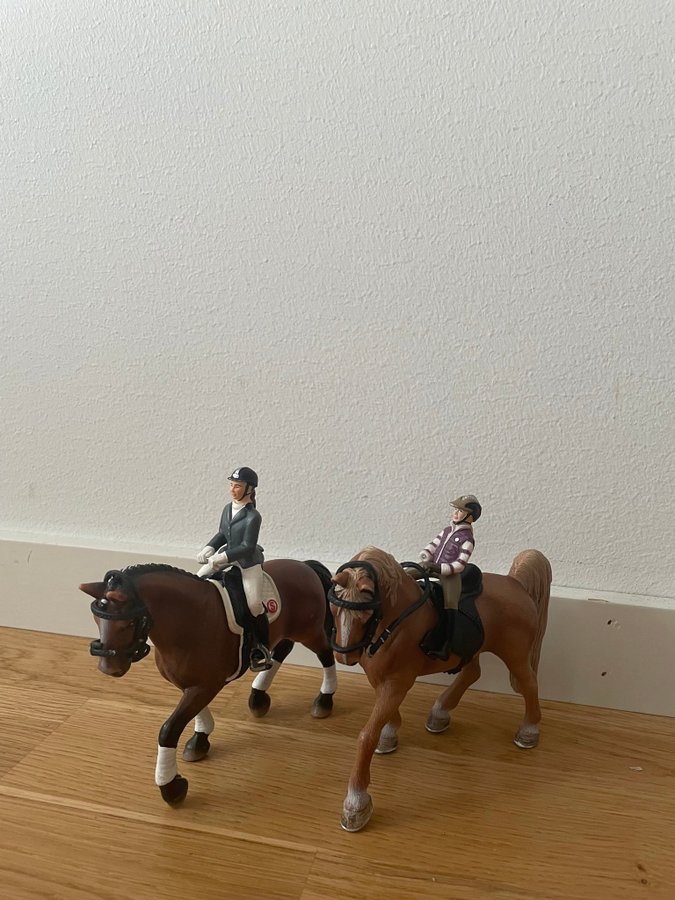 Schleich hästar med ryttare