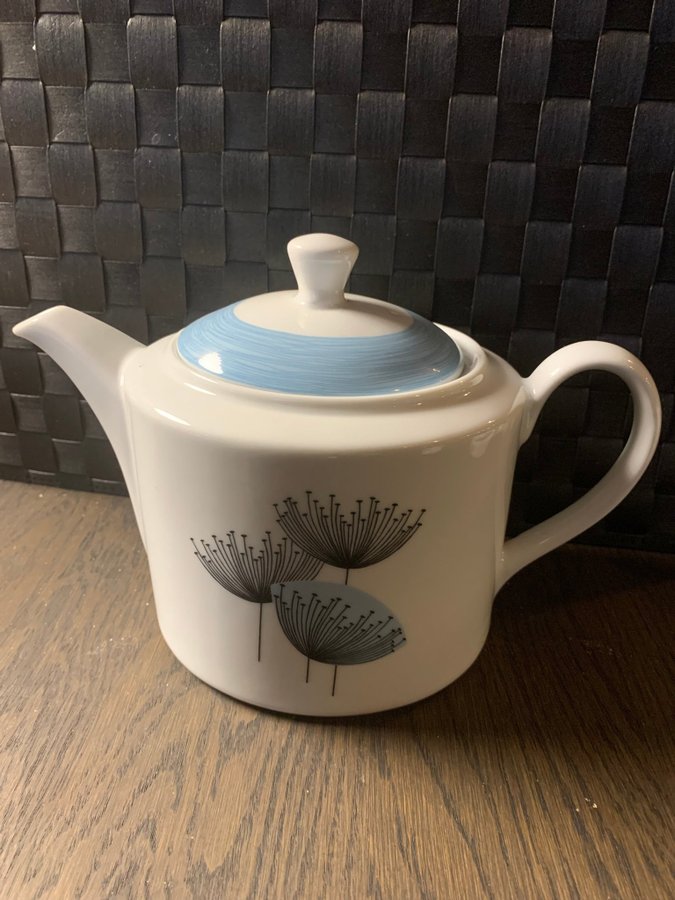 Portmeirion Sanderson Dandelion Clocks retro tekanna Tea pot big