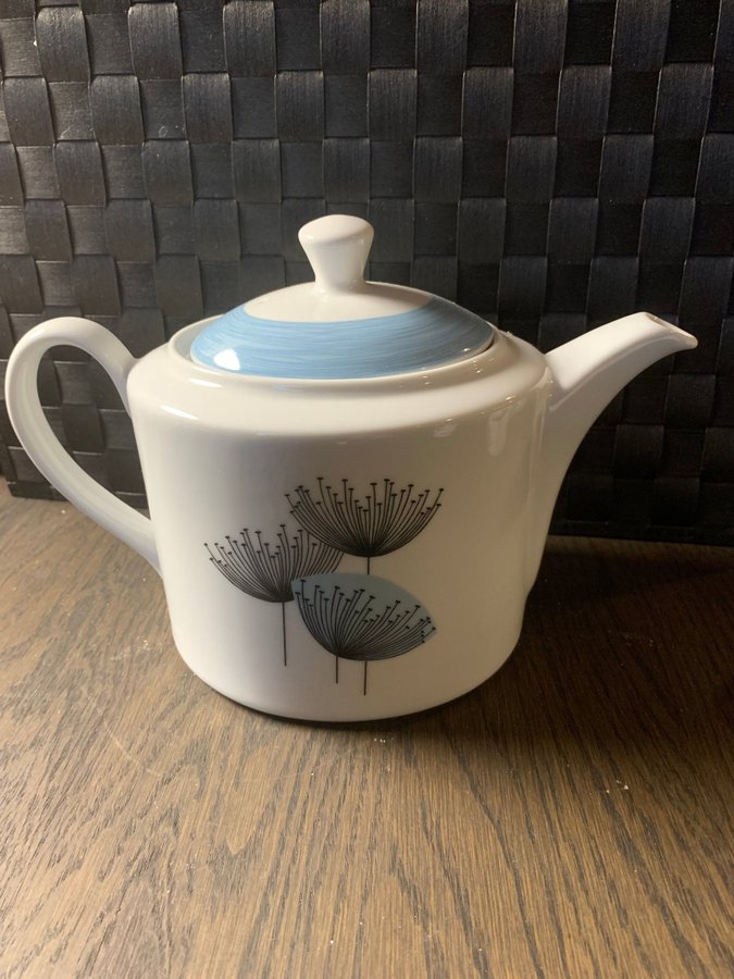 Portmeirion Sanderson Dandelion Clocks retro tekanna Tea pot big