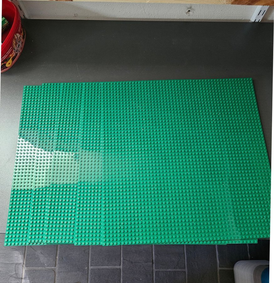 Lego Byggplattor 64 x 64 Gröna 11 styckna