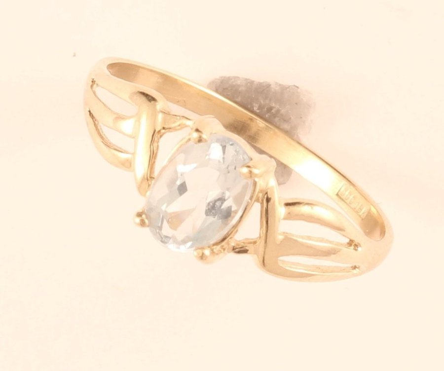 Ring m Aquamarine stl 18 18k 1,8g