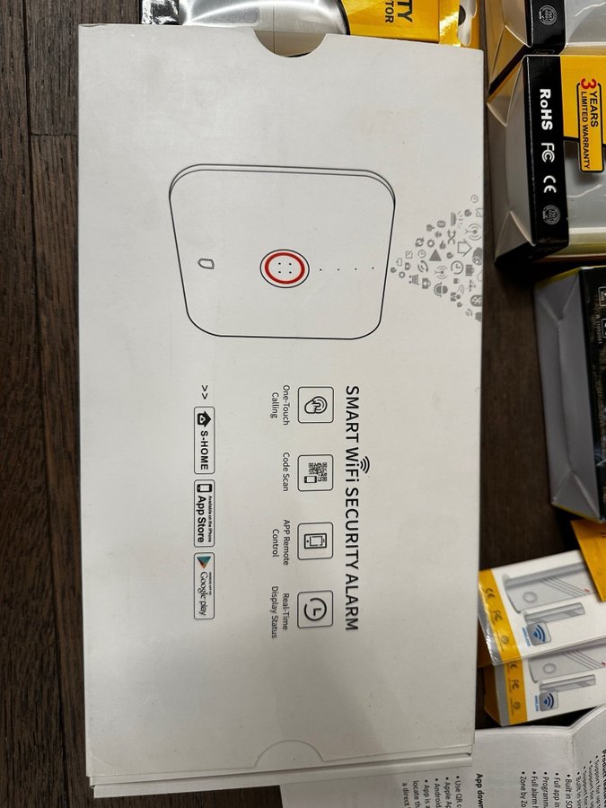 House Alarm package with wifi ios android app smart home