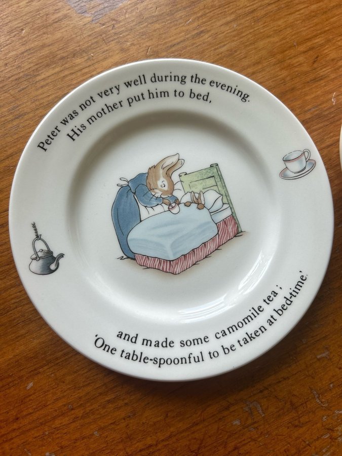 Peter Kanin Tallrik Wedgwood Beatrix Potter