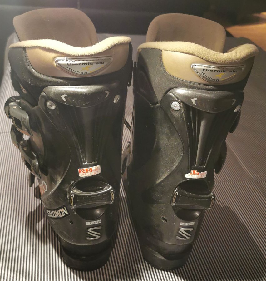 Salomon evolution 7.0 ski, pjäxor.