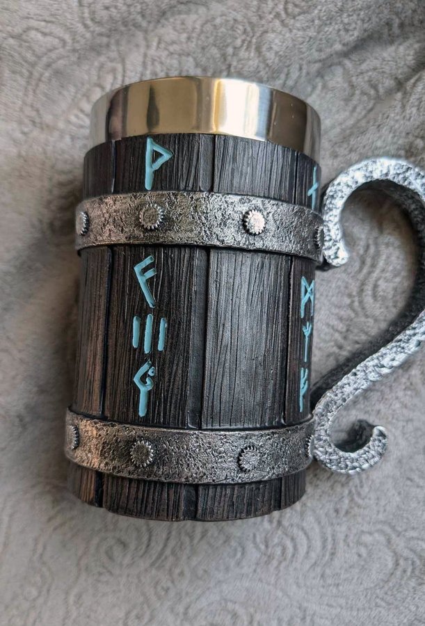 Viking mugg ölstop med runor