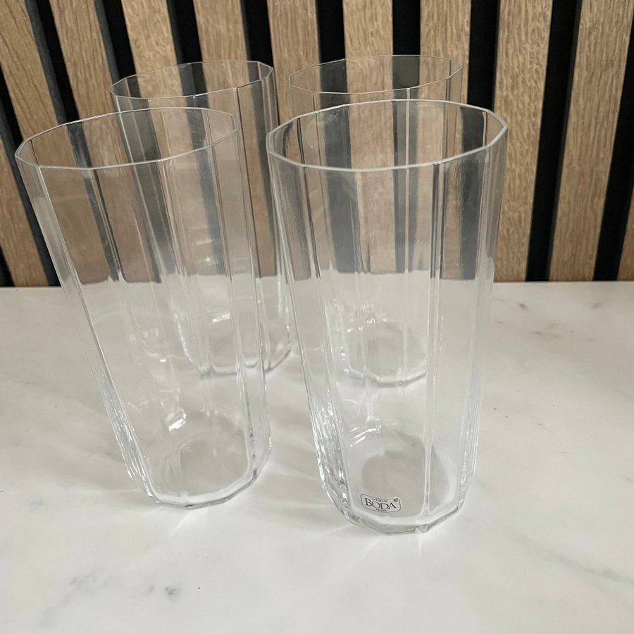 Oktav Bertil Vallien glas Boda dricksglas grogglas