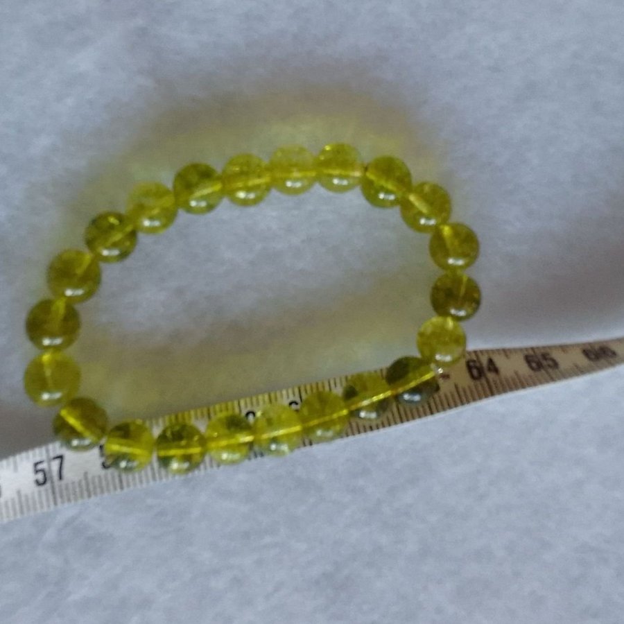 Peridot kristaller kula 8mm