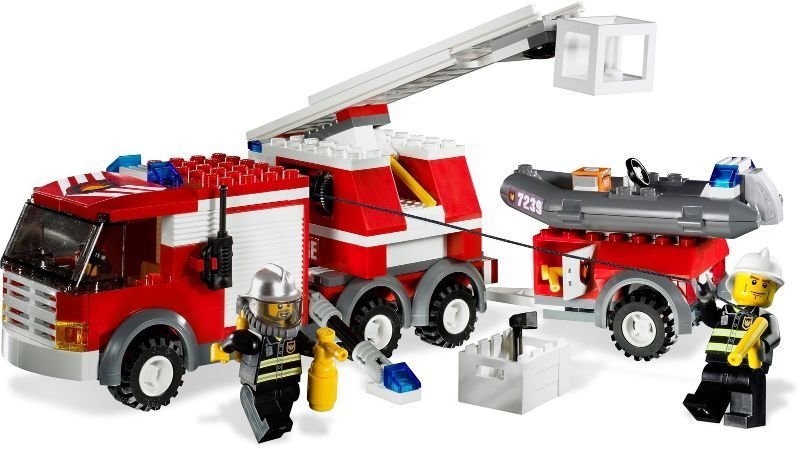 Lego City - 7239 - Fire truck, Brandbil