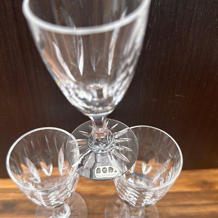 Glas » Kosta Boda » dekornamn okänt, servisglas »