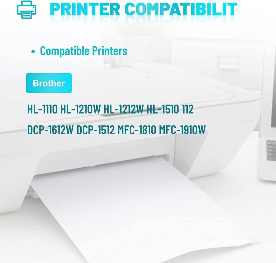 NYTT 2-pack toner kompatibel m Brother TN-1050/HL-1110/MFC-1810/90 |Nypris 329kr