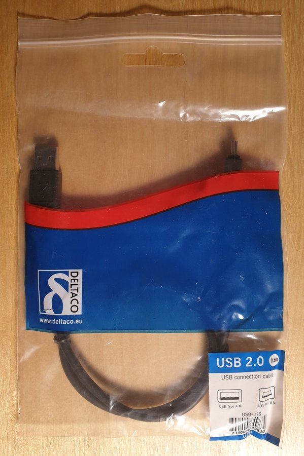 Mini USB sladd, 50 cm