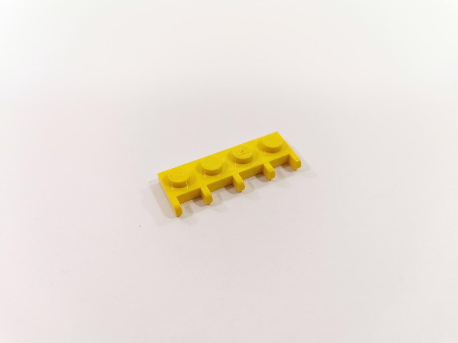 Lego - hinge - ledad - fäste - del till lucka tak - 1x4 - part 4315 - gul