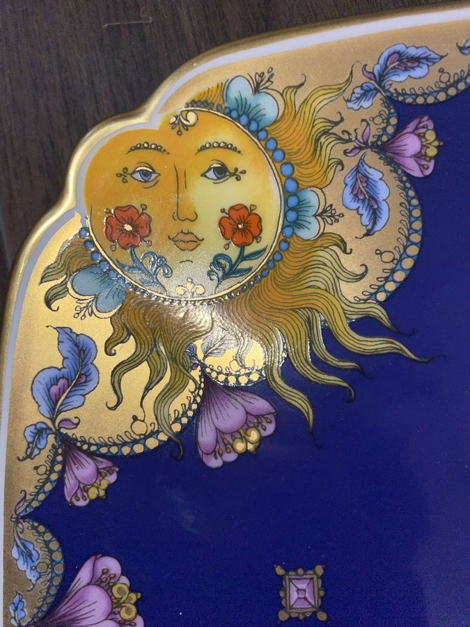 Porcelain Aquarius Wall Plate by Ole Winther for Hutschenreuther