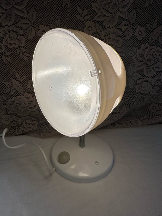 Retro vintage Vit moln vägglampa/bordslampa Skojig Ikea