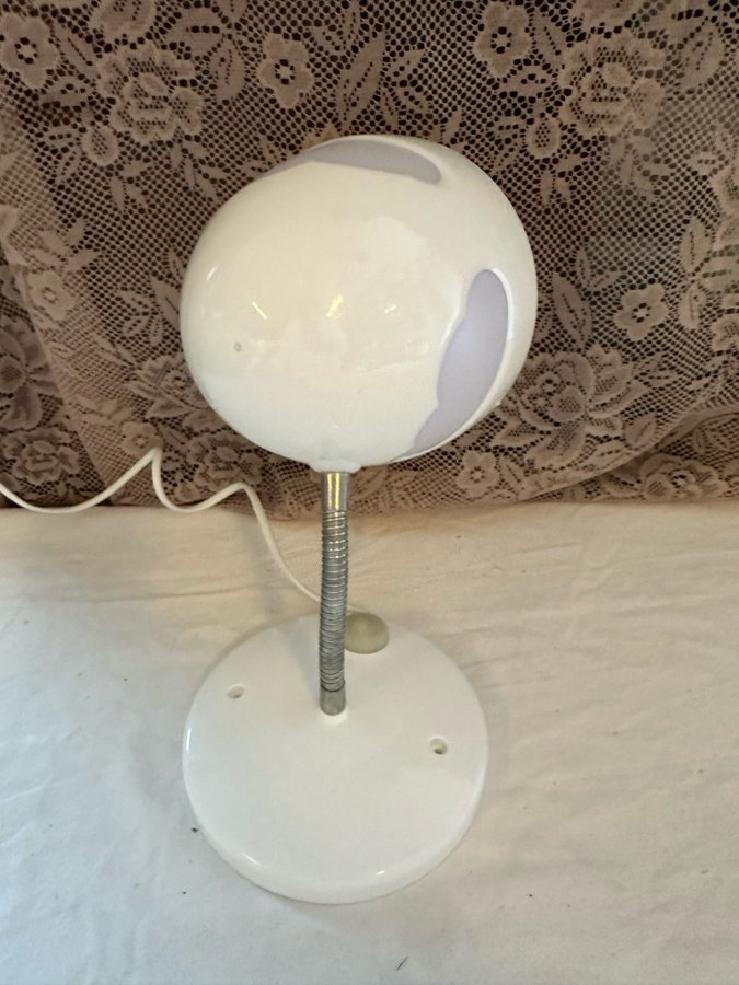 Retro vintage Vit moln vägglampa/bordslampa Skojig Ikea