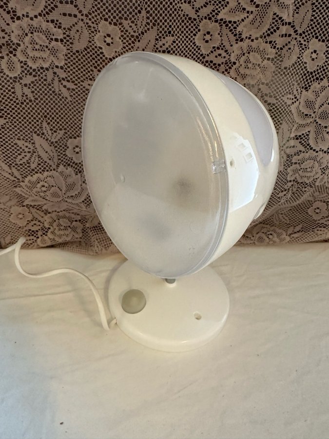 Retro vintage Vit moln vägglampa/bordslampa Skojig Ikea