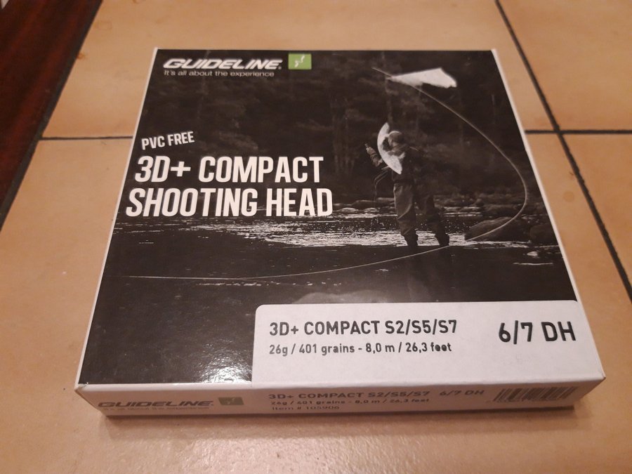 En guideline flugline 3d Compact shooting head