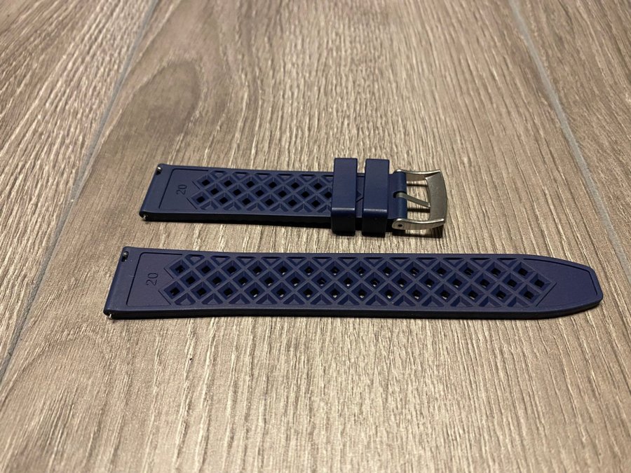 Klockband FKM Gummi 20mm