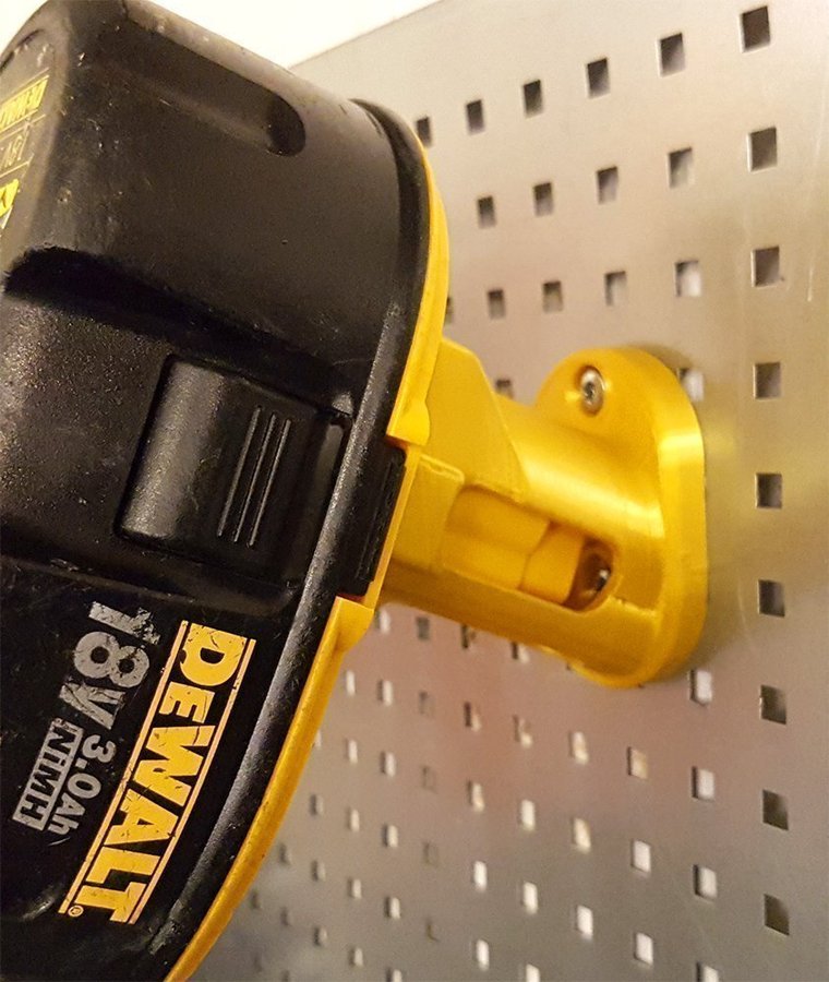 Upphängning batterihållare för DEWALT DC DW och BD 3,6 7,2 9,6 12 14,4 18V 2st