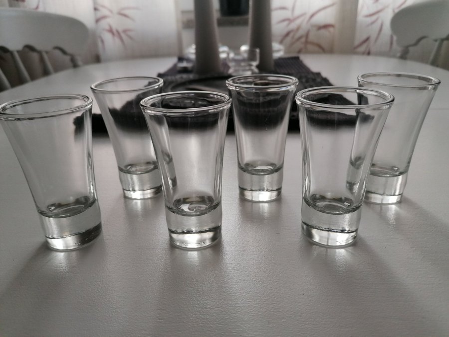 6 Glas Snapsglas Shotglas HotShot Retro Vintage 6cl Toppskick