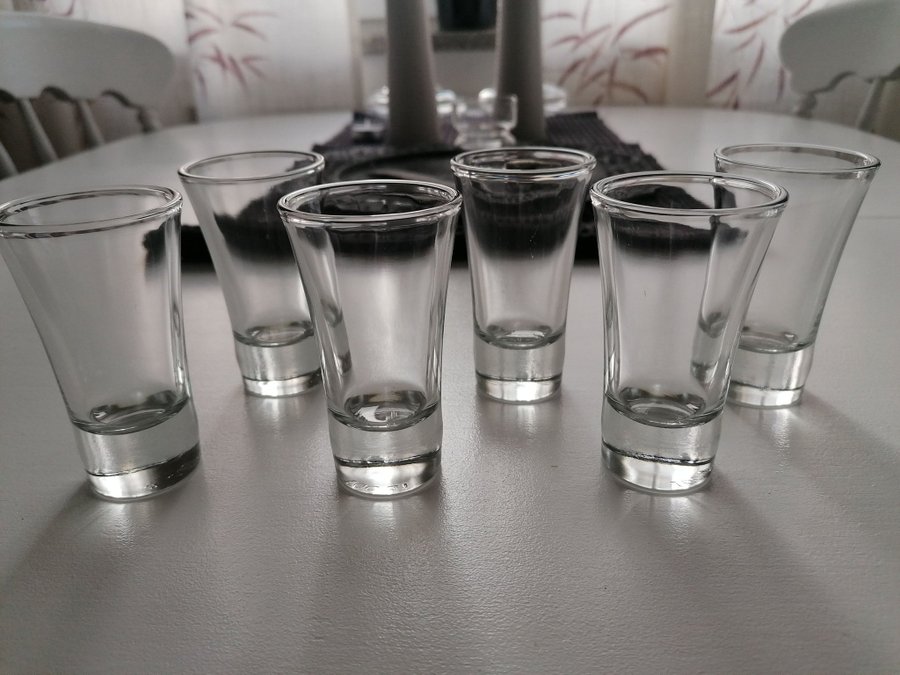 6 Glas Snapsglas Shotglas HotShot Retro Vintage 6cl Toppskick