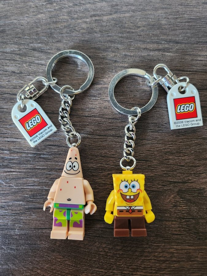 Lego nøgleringe med svampebob firkant