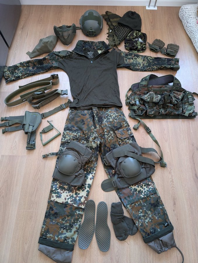 Fullständig Airsoft utrustning (Camo)