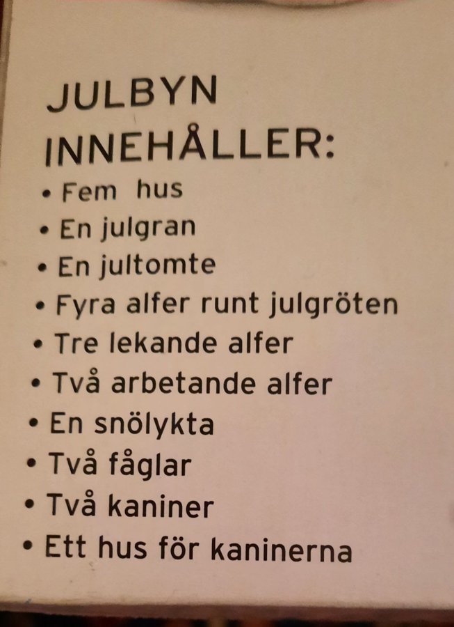 Julby från Guldfynd med tomte och alfer